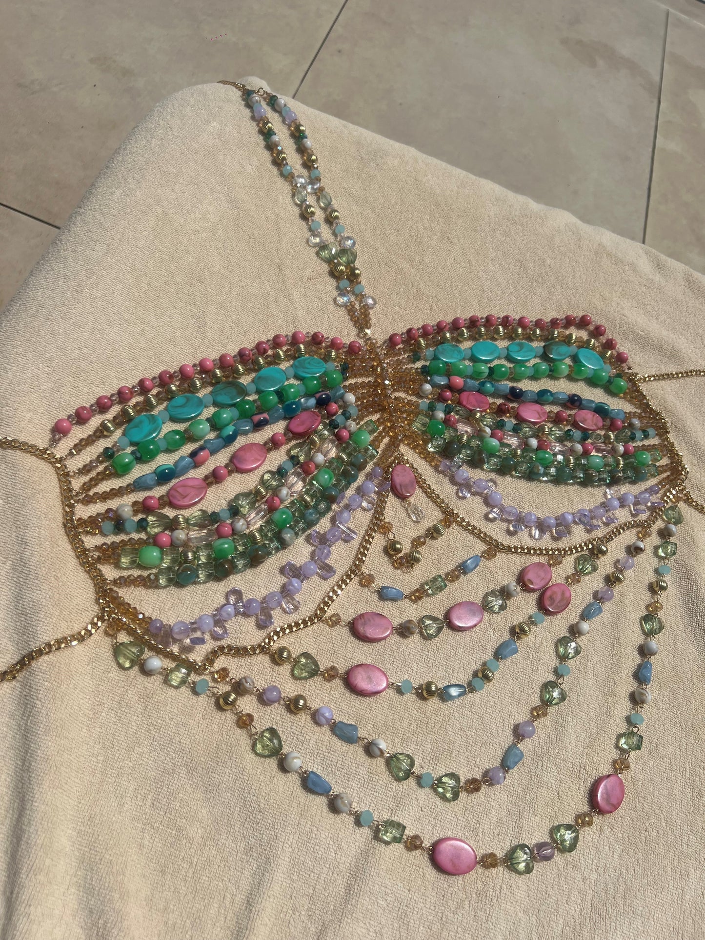 Butteryfly Ibiza Beaded Bikini Top